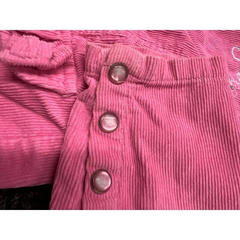 Walt Disney Vintage Pink Princess Corduroy Button-Up Jacket Casual Outerwear - Picture 4 of 8